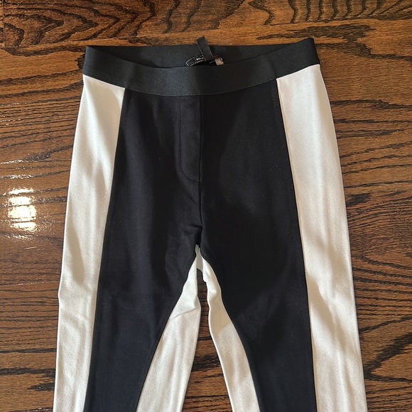 BCBGMAXAZRIA Sasha Colorblock Legging Black & White - Picture 3 of 7